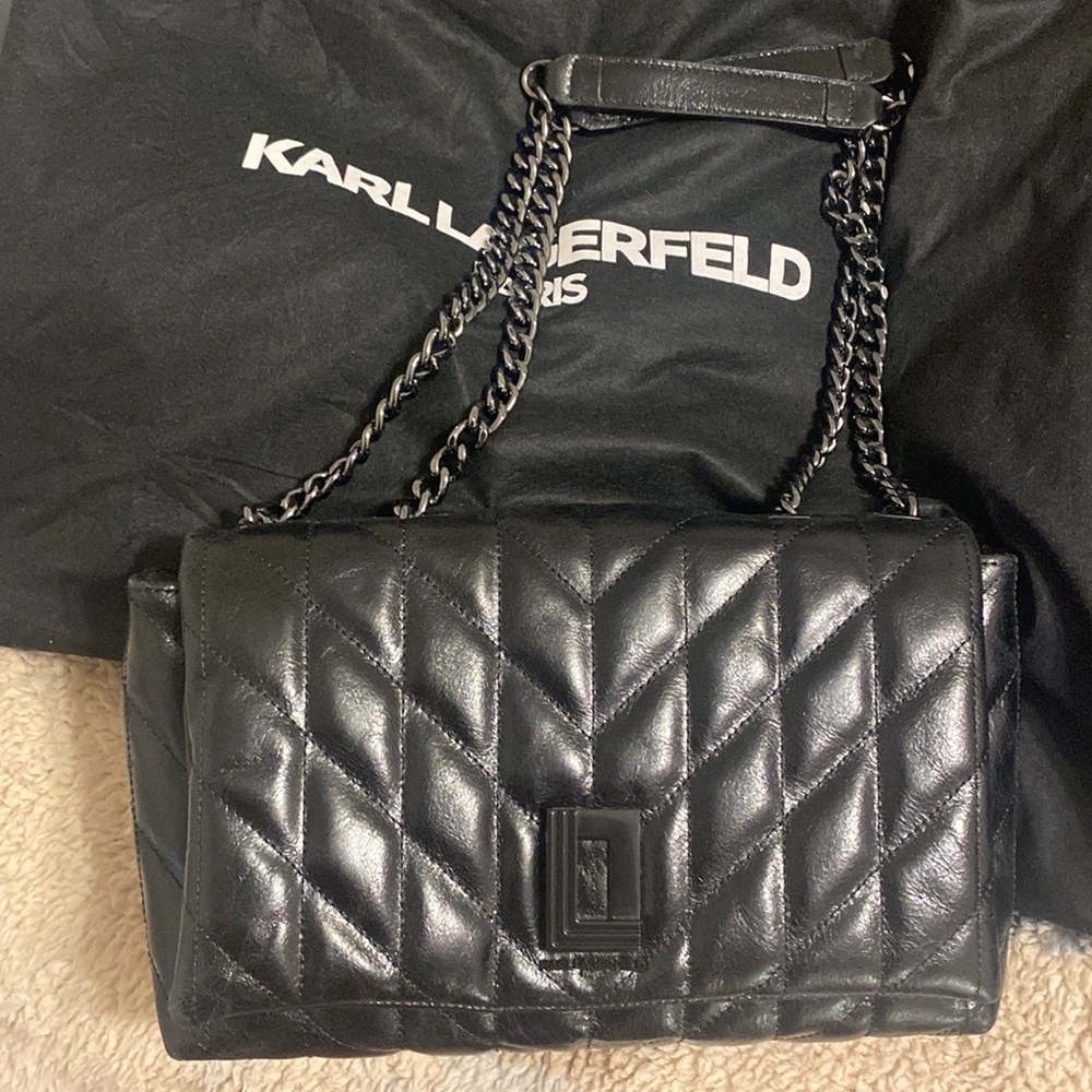 Karl lagerfeld purse with dust bag used once !